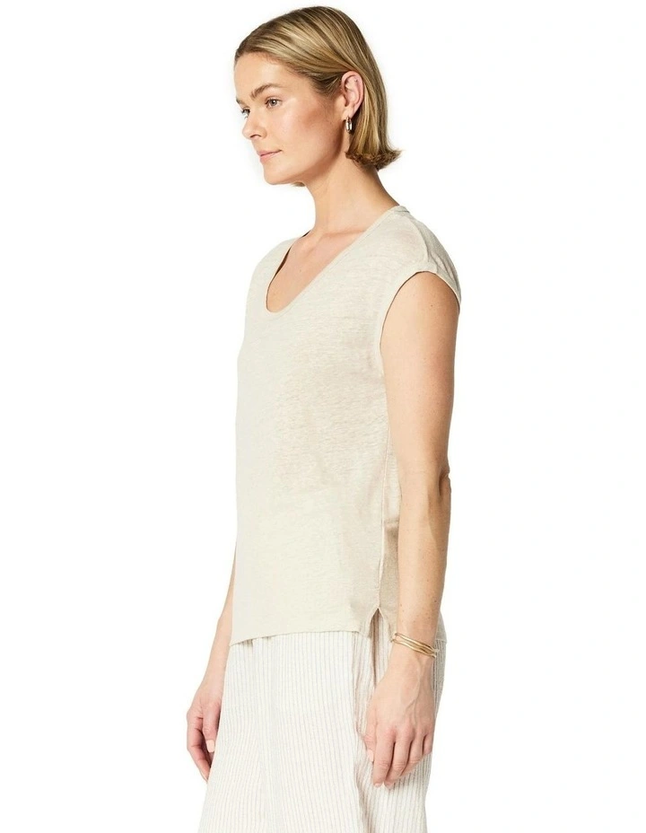 Shari Tee in Taupe image 3