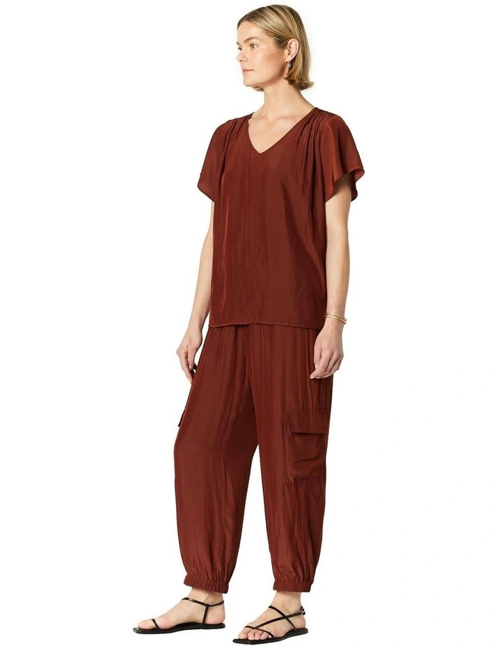 Bailey Pant in Brown image 3