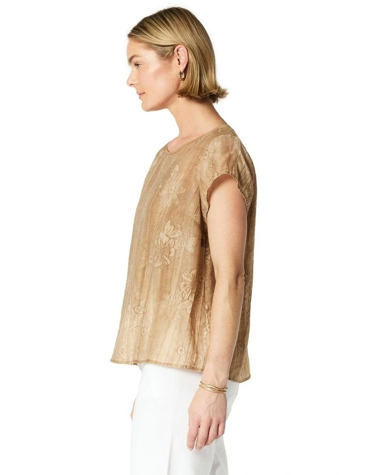 Susanna Top in Brown image 3