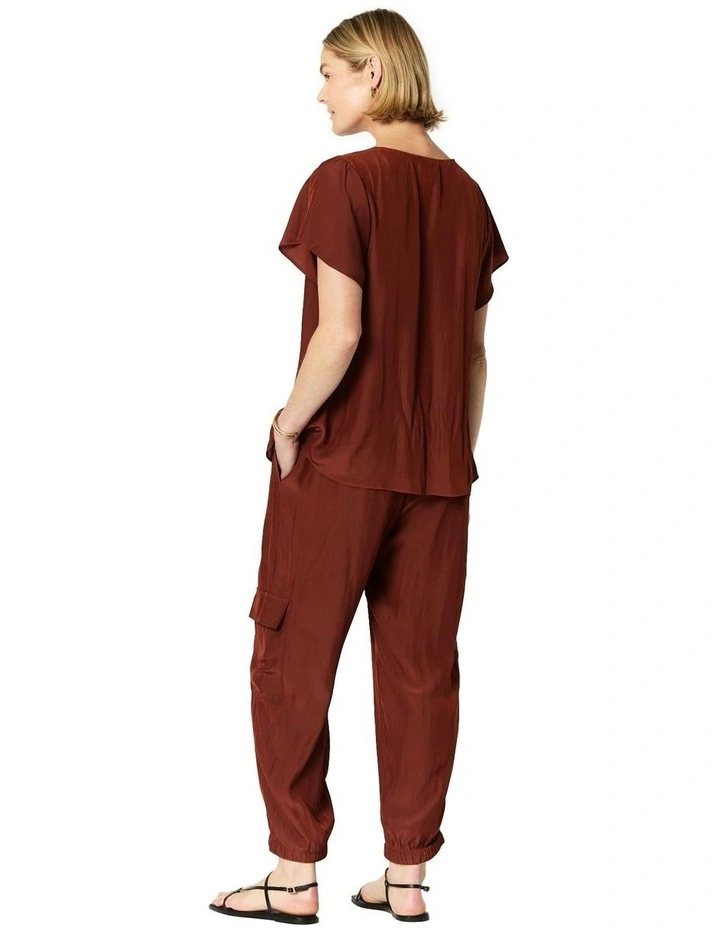 Lottie Top in Brown image 2