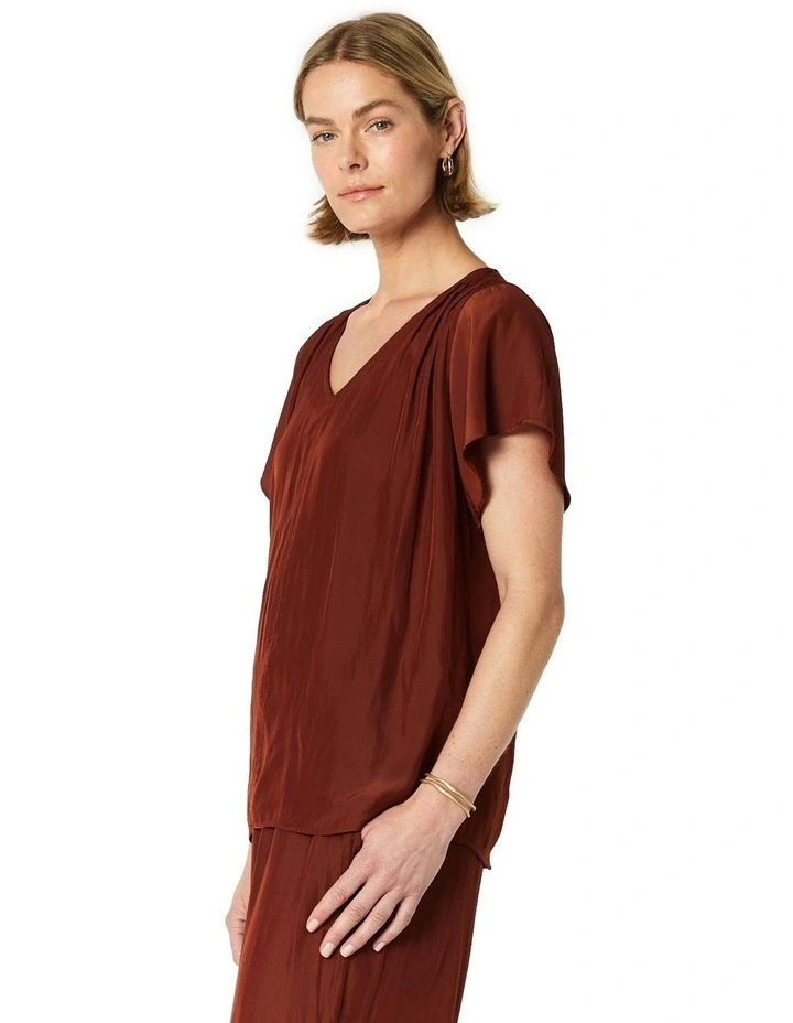 Lottie Top in Brown image 3