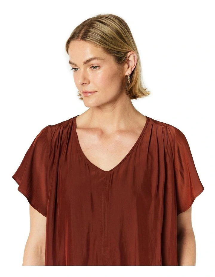 Lottie Top in Brown image 4