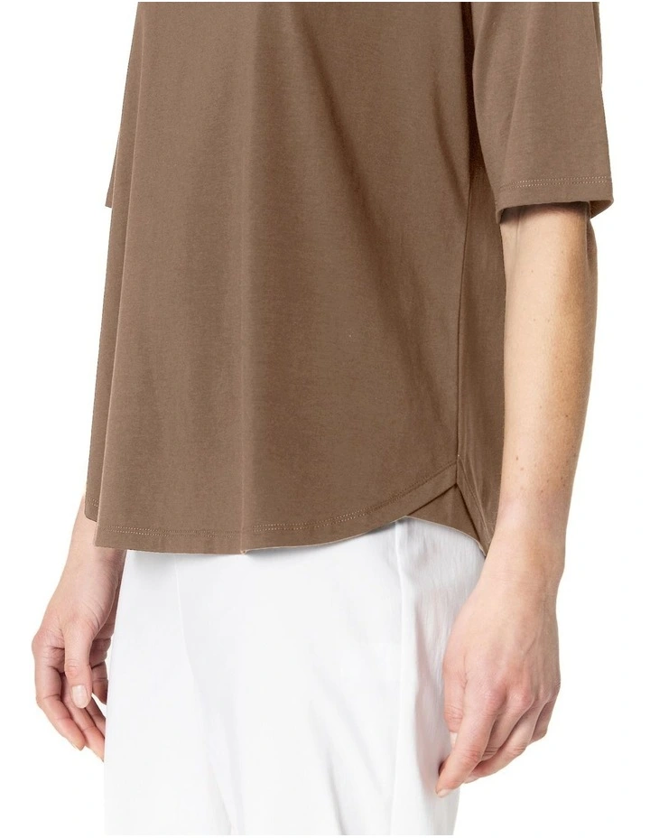 Monica Tee in Taupe image 5