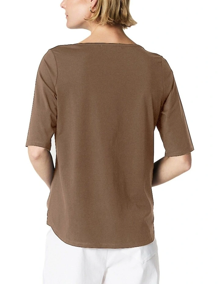 Monica Tee in Taupe image 6