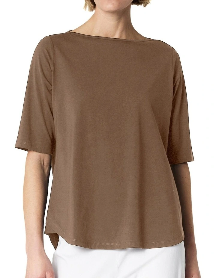 Monica Tee in Taupe image 7