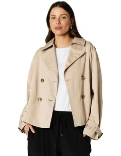 KAROLINA CROPPED TRENCH