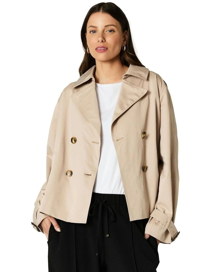 KAROLINA CROPPED TRENCH image 1