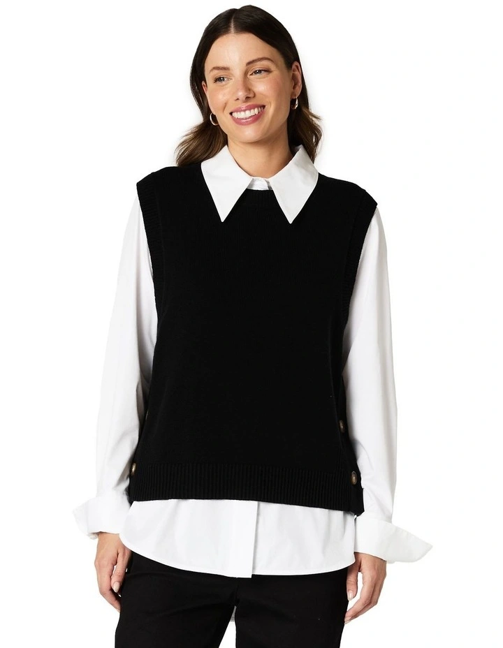 Bailey Vest in Black image 1