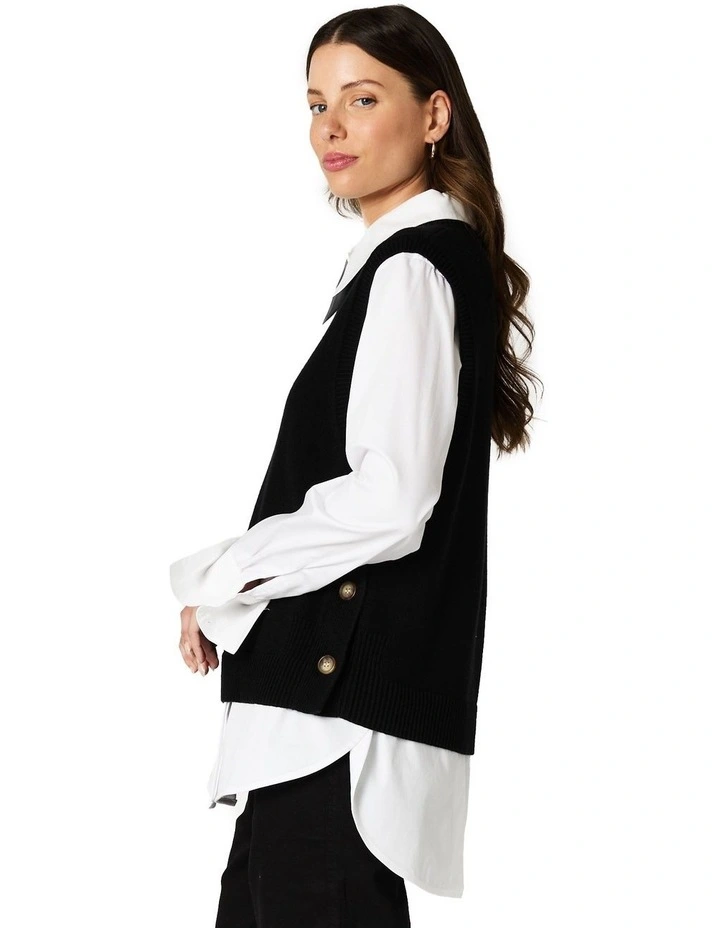 Bailey Vest in Black image 3