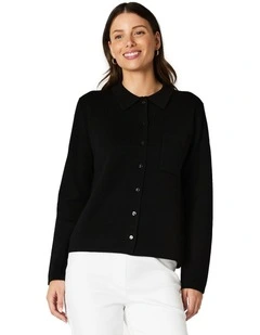 Banksia Knit Top in Black