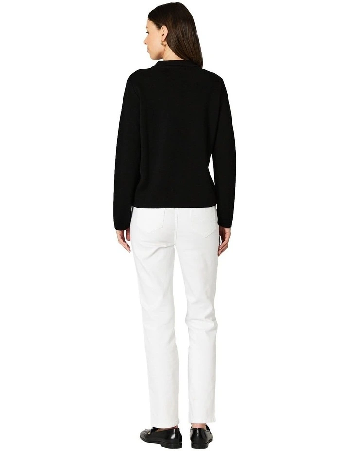 Banksia Knit Top in Black image 2