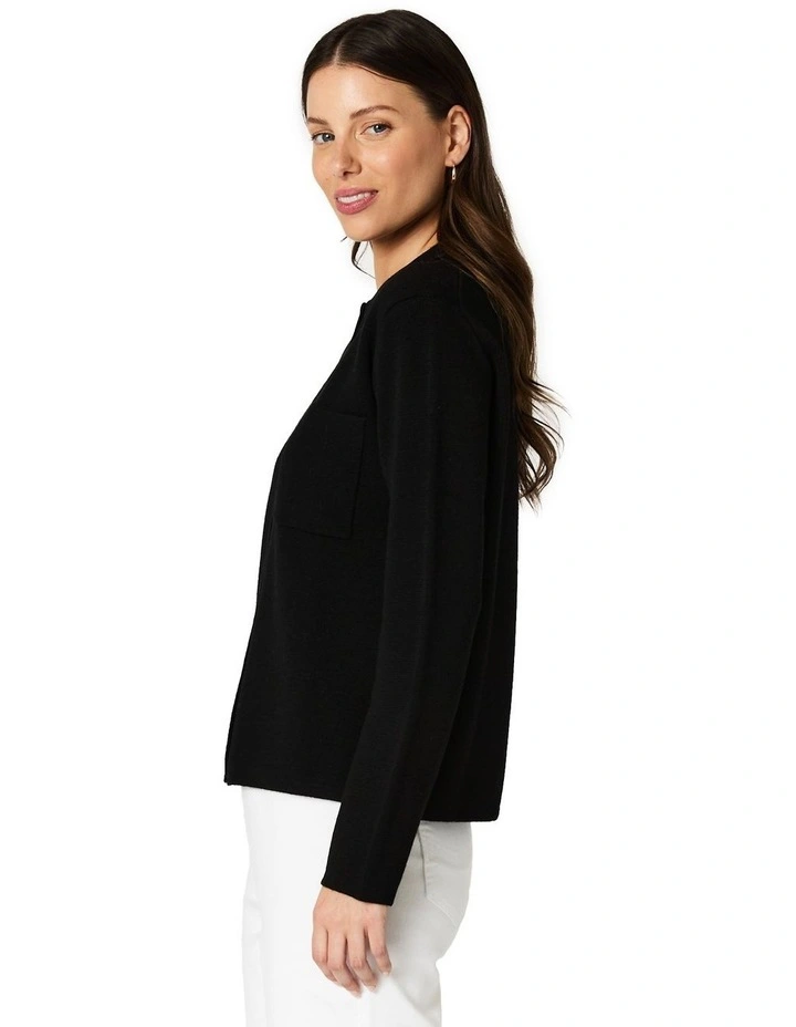 Banksia Knit Top in Black image 3