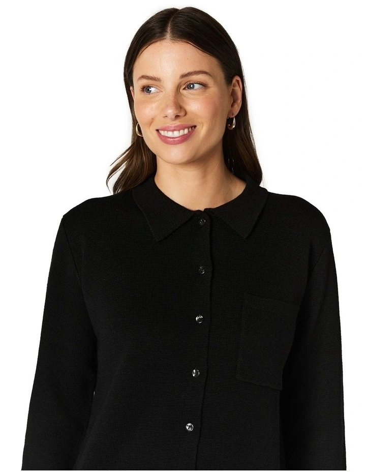 Banksia Knit Top in Black image 4