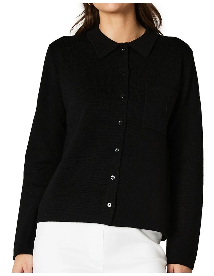 Banksia Knit Top in Black image 6