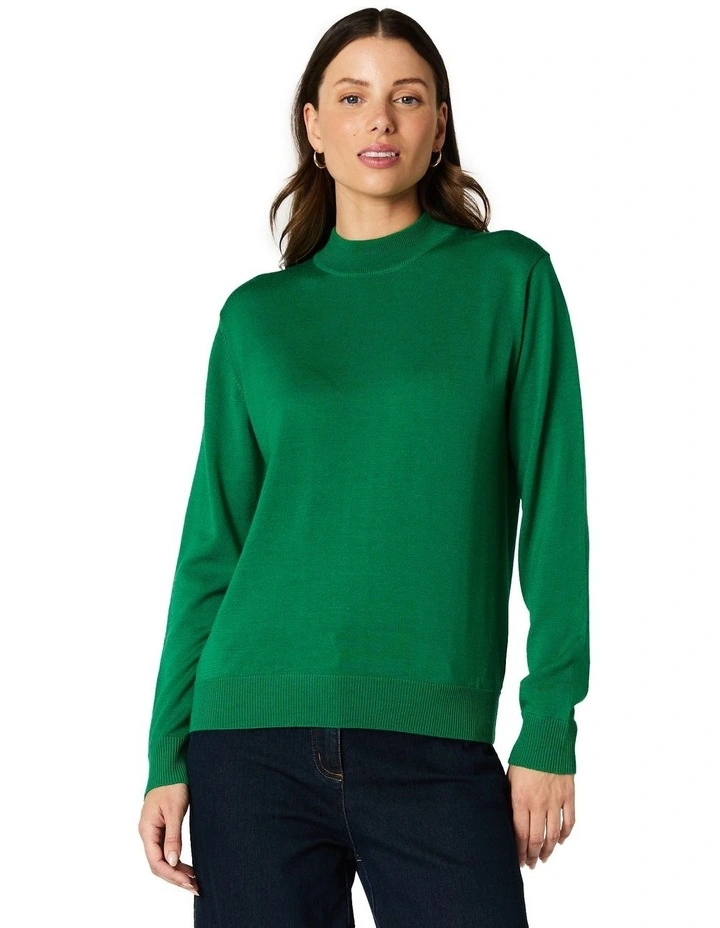 Janet Knit Top in Green image 1