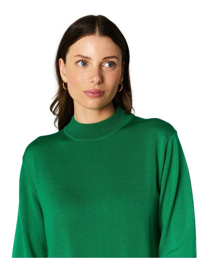 Janet Knit Top in Green image 4