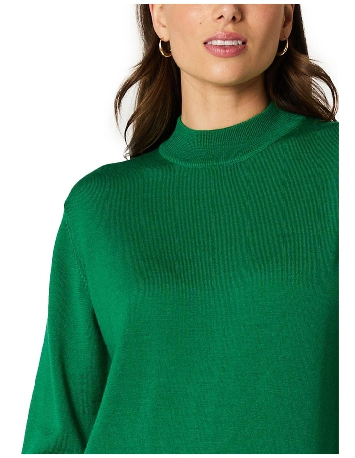 Janet Knit Top in Green image 6