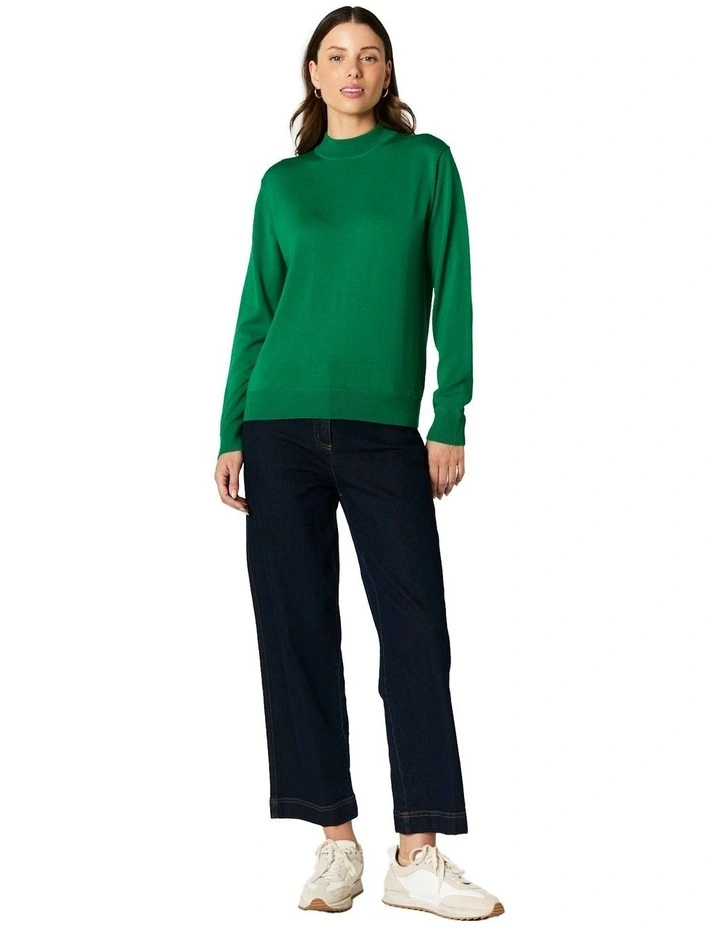 Janet Knit Top in Green image 7