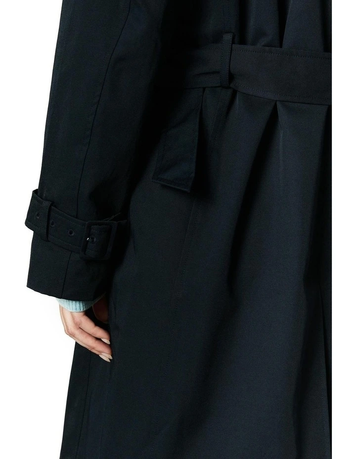 Chelsea Trench Coat in Navy image 7