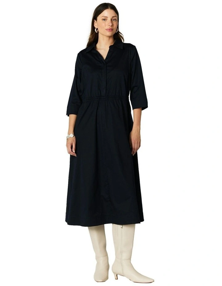 Gillian Dress in Dark Navy image 1