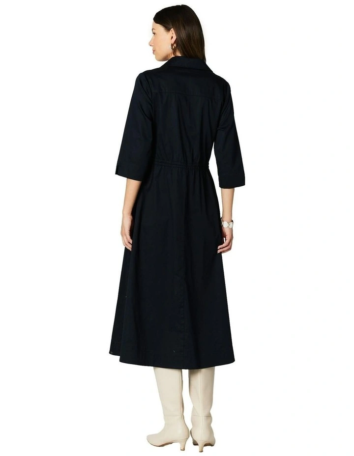 Gillian Dress in Dark Navy image 2