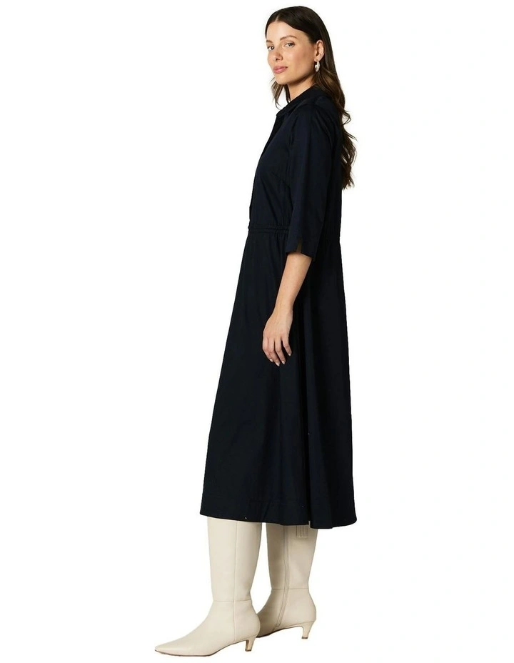 Gillian Dress in Dark Navy image 3