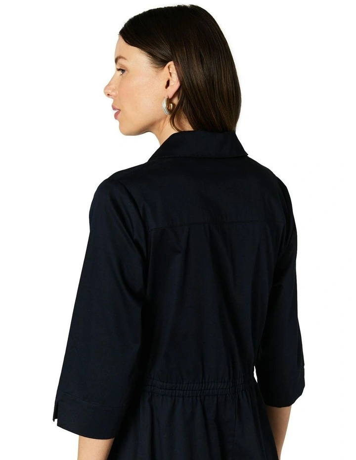 Gillian Dress in Dark Navy image 4