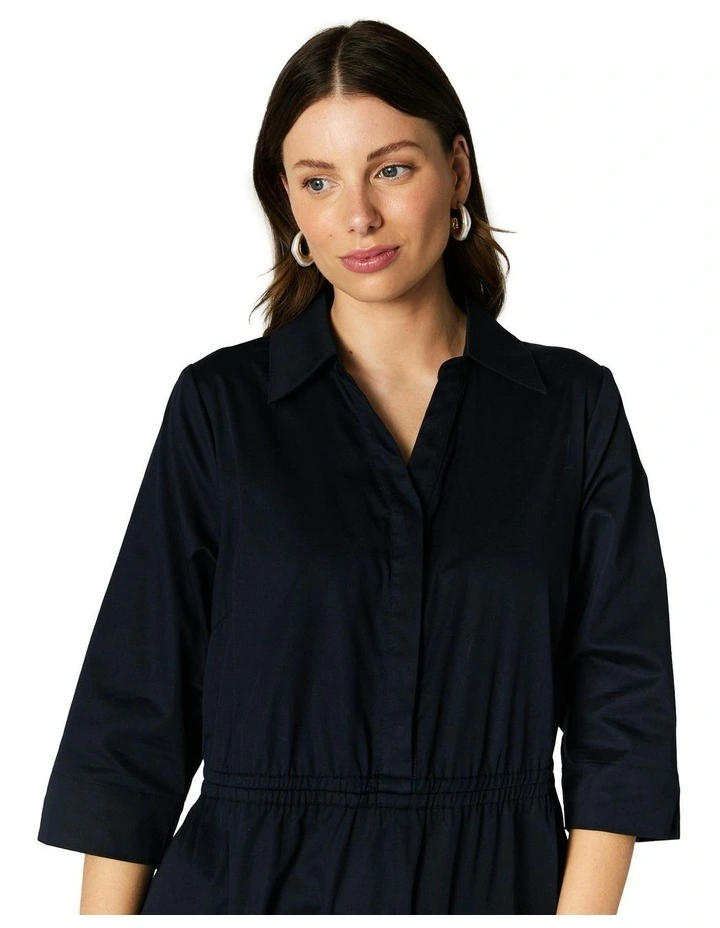 Gillian Dress in Dark Navy image 6