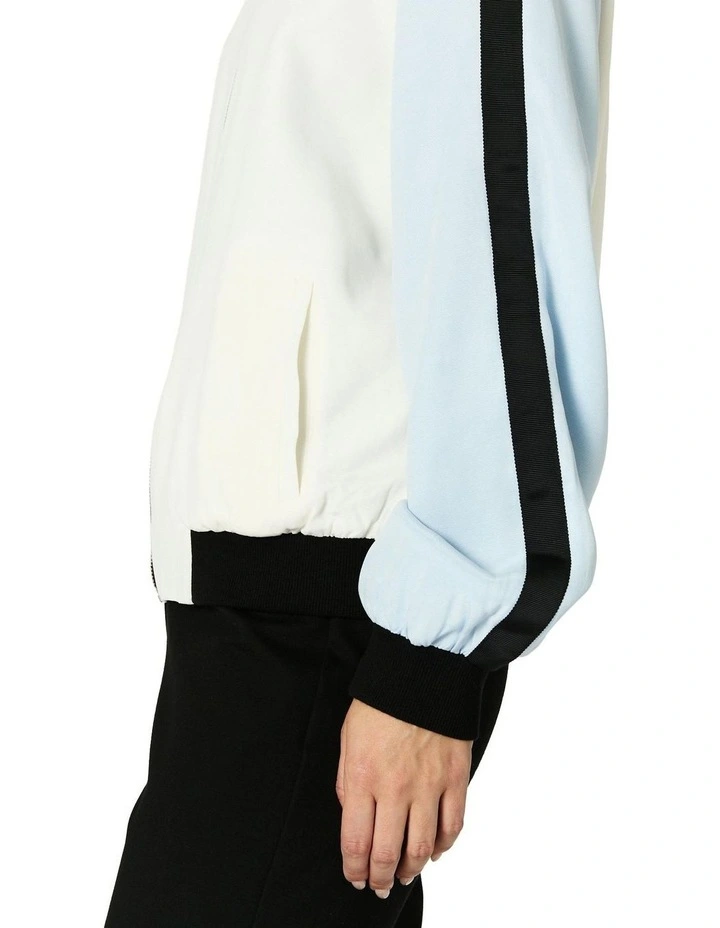 Asher Bomber Jacket in Pale Blue image 5