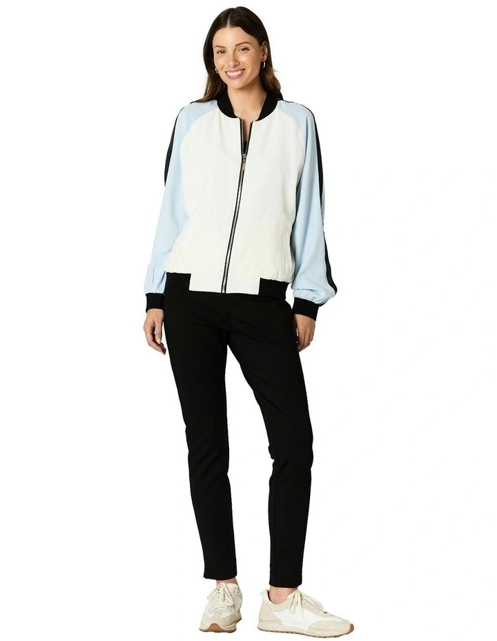 Asher Bomber Jacket in Pale Blue image 6
