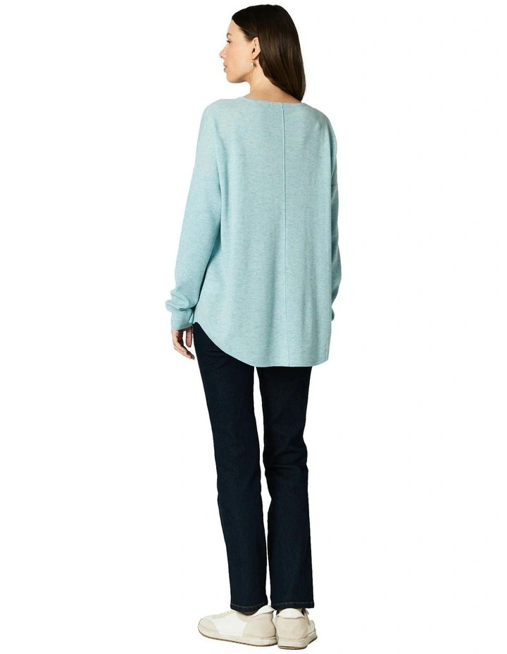 Isabelle Sweater in Aquamarine image 2
