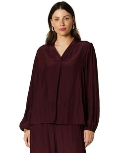 Francine Blouse in Wine