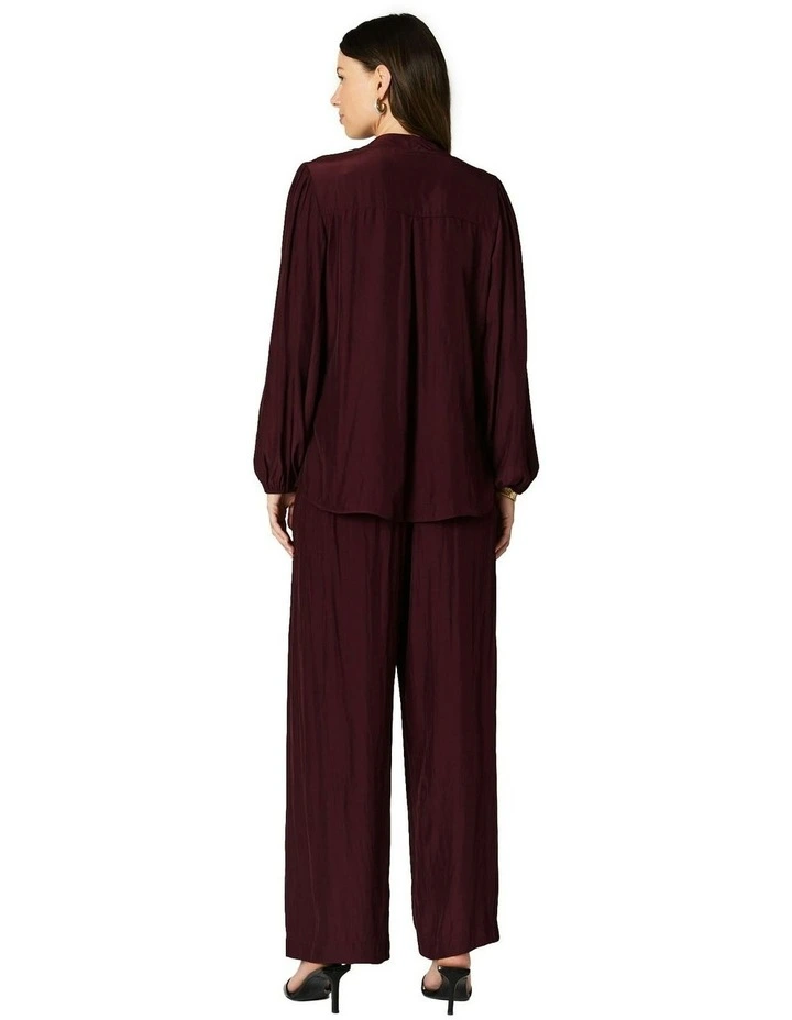 Francine Blouse in Wine image 2