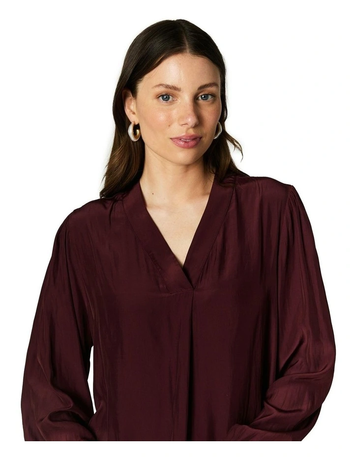 Francine Blouse in Wine image 4