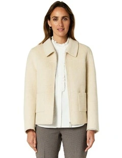 Osprey Crop Coat in Oatmeal