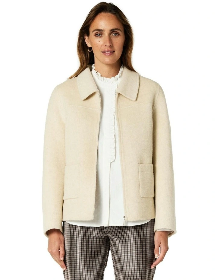 Osprey Crop Coat in Oatmeal image 1