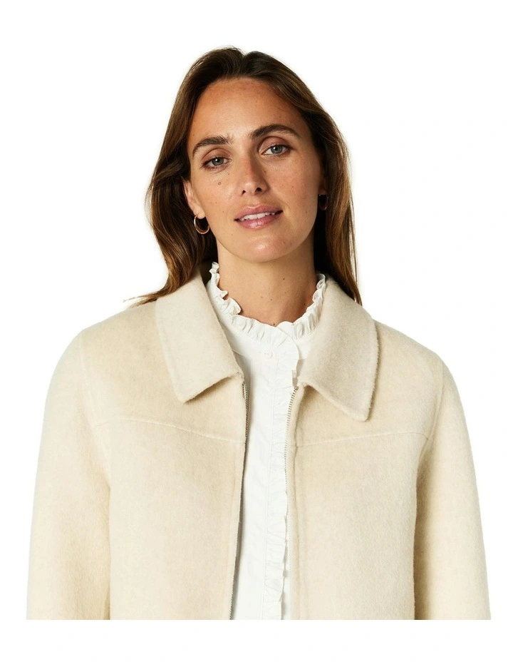 Osprey Crop Coat in Oatmeal image 4