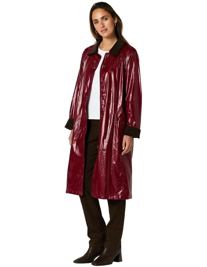 Felicity Coat in Raspberry image 3