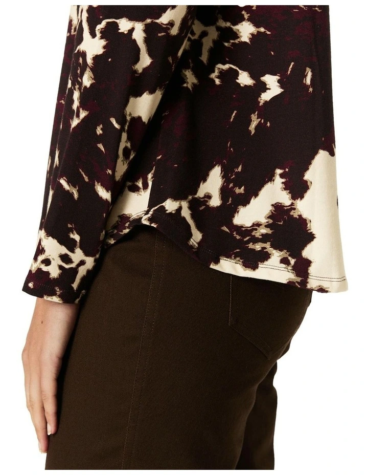 Alison Funnel Neck Top in Assorted image 5