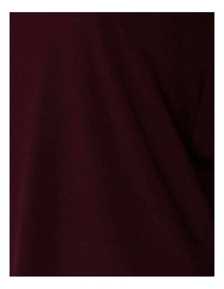Charlie Crew Top in Wine image 7