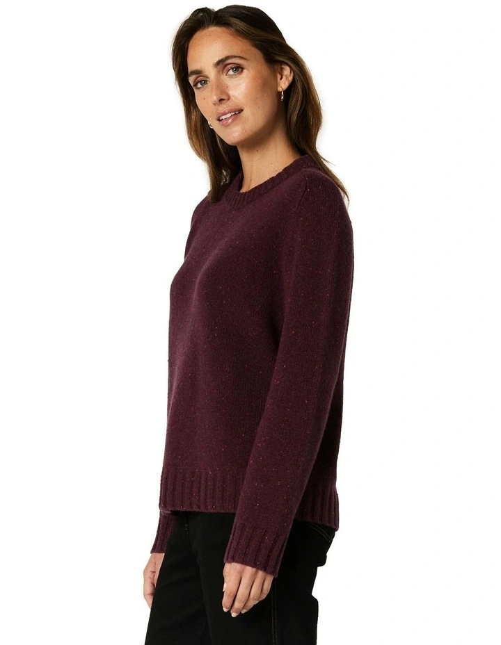 Hyacinth Sweater in Burgundy image 3
