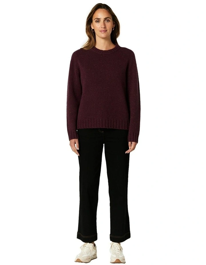 Hyacinth Sweater in Burgundy image 6