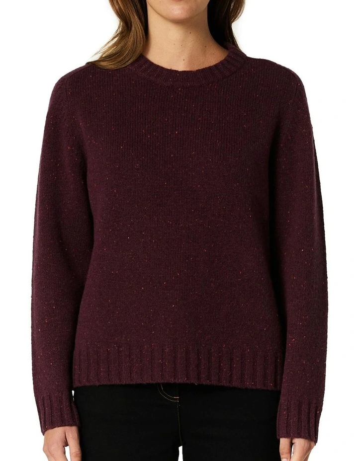 Hyacinth Sweater in Burgundy image 7