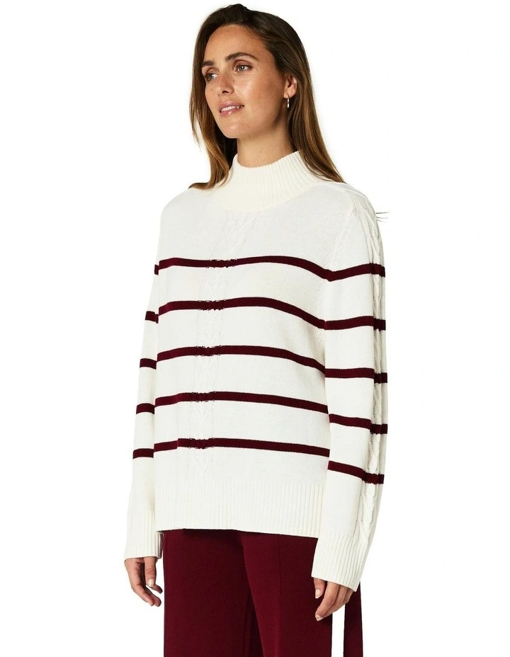 Adele Sweater in White image 3