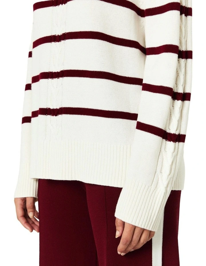 Adele Sweater in White image 5