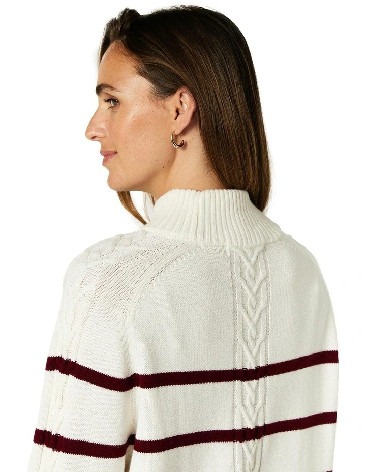 Adele Sweater in White image 6