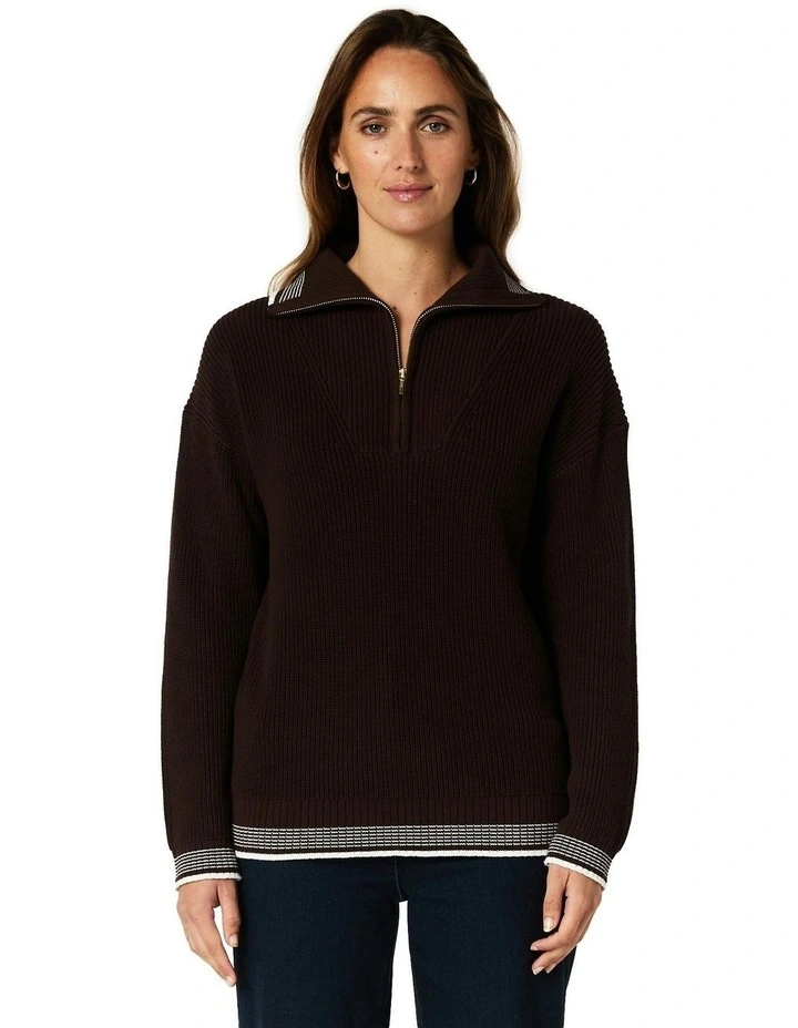 Dover Sweater in Chocolate image 1