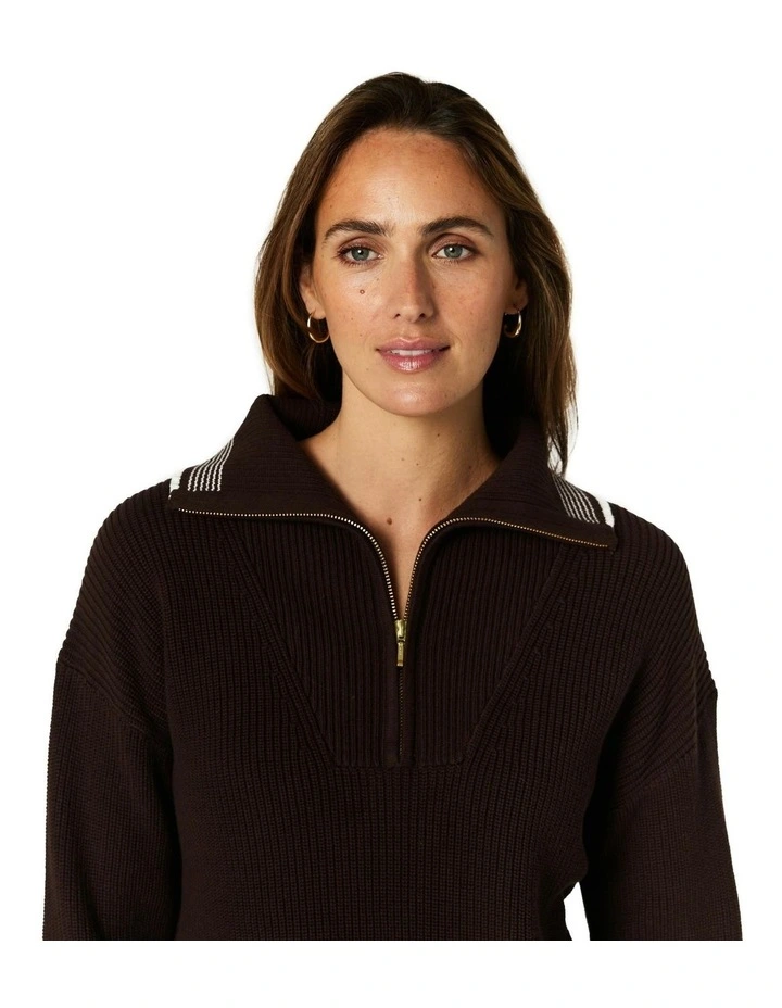 Dover Sweater in Chocolate image 4