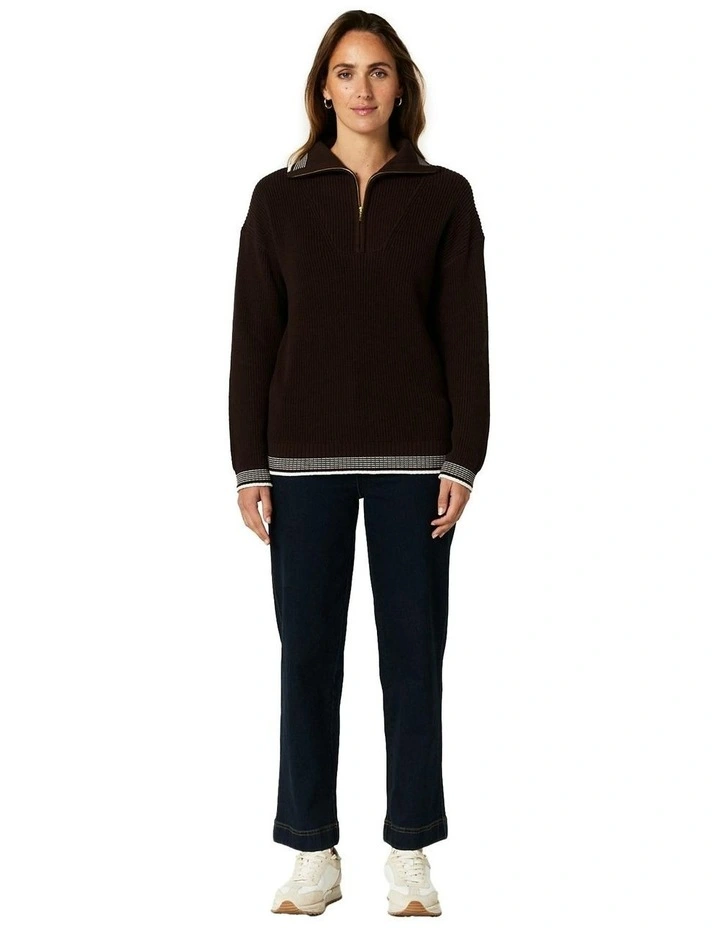 Dover Sweater in Chocolate image 6