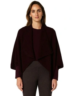 Longline Wrap in Wine